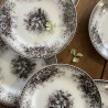 Assiettes plates (1) (lot de 6) - K&G Lunéville - Eglantine