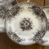 Assiettes plates (1) (lot de 6) - K&G Lunéville - Eglantine