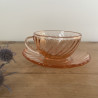 Tasse à expresso & sous-tasse - Arcoroc - Rosaline