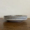 Assiettes plates (1) (lot de 6) - K&G Lunéville - Eglantine
