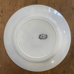 Assiettes plates (2) (lot de 6) - K&G Lunéville - Eglantine