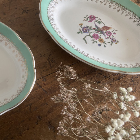Raviers en porcelaine (lot de 2) - Digoin Sarreguemines - Cafés Gilbert