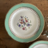 Assiettes à dessert en porcelaine (lot de 6) - Digoin Sarreguemines - Cafés Gilbert
