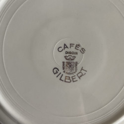 Assiettes à dessert en porcelaine (lot de 6) - Digoin Sarreguemines - Cafés Gilbert