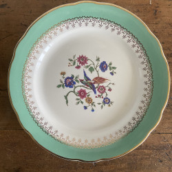 Assiettes à dessert en porcelaine (lot de 6) - Digoin Sarreguemines - Cafés Gilbert