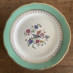 Assiettes à dessert en porcelaine (lot de 6) - Digoin Sarreguemines - Cafés Gilbert