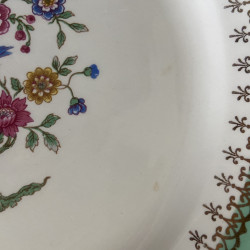 Assiettes à dessert en porcelaine (lot de 6) - Digoin Sarreguemines - Cafés Gilbert