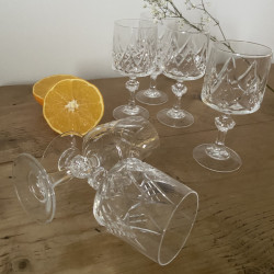 Verre à vin blanc ou à apéritif en Cristal (Lot de 6)