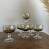 Service de verres vintage (lot de 18)- Luminarc - Noir fumé