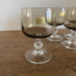 Service de verres vintage (lot de 18)- Luminarc - Noir fumé
