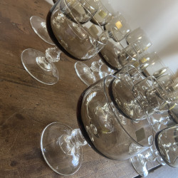 Service de verres vintage (lot de 18)- Luminarc - Noir fumé