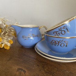Service à café - Villeroy & Boch - Nous Deux - Bleu