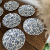 Assiette à dessert - Myott Meakin - Fleurs bleues