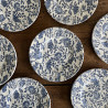 Assiette à dessert - Myott Meakin - Fleurs bleues