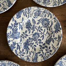 Assiette à dessert - Myott Meakin - Fleurs bleues