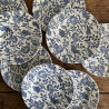 Assiette à dessert - Myott Meakin - Fleurs bleues