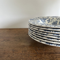 Assiette creuse - Myott Meakin - England - Fleurs bleues