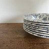 Assiette creuse - Myott Meakin - England - Fleurs bleues