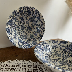 Saladier - Myott Meakin - England - Fleurs bleues