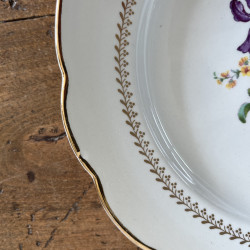 Assiettes plates en porcelaine (lot de 6) - Gien - Florence