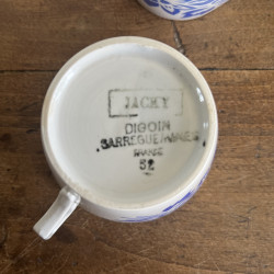 Tasses à café (lot de 4) - Digoin Sarreguemines - Jacky