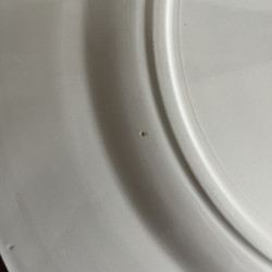Grand Plat Rond - Digoin Sarreguemines - Ivoire