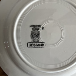 Assiette plate - Digoin Sarreguemines - Rostand