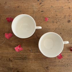 Duo de tasses à café - Digoin Sarreguemines - Saverne
