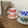 Tasses à café & sous-tasses (Lot de 4) - Arcopal - Polka
