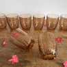Verres anciens - Art Déco - Rose ambré