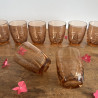 Verres anciens - Art Déco - Rose ambré