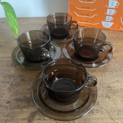Tasses à café & sous-tasses (Lot de 4) - Vereco - Créole