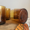 Verres à eau - Gobelets ambrés (Lot de 4) - Vintage