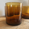 Verres à eau - Gobelets ambrés (Lot de 4) - Vintage