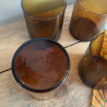 Verres à eau - Gobelets ambrés (Lot de 4) - Vintage