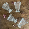 Verres / Gobelets à violette anciens (lot de 4) - Charles X