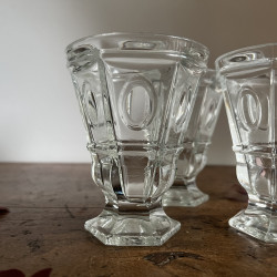 Verres / Gobelets à violette anciens (lot de 4) - Charles X