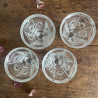 Verres / Gobelets à violette anciens (lot de 4) - Charles X