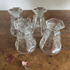 Verres / Gobelets à violette anciens (lot de 4) - Charles X