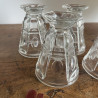 Verres / Gobelets à violette anciens (lot de 4) - Charles X