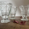 Verres / Gobelets à violette anciens (lot de 4) - Charles X