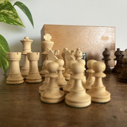 Pions d'échecs en bois - Lardy International