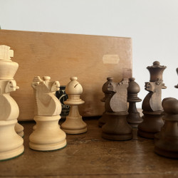 Pions d'échecs en bois - Lardy International