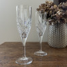 Duo de flûtes à Champagne (Lot de 2) - Cristallin ciselé