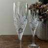Duo de flûtes à Champagne (Lot de 2) - Cristallin ciselé