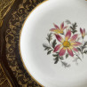 Service à dessert en porcelaine - L'Amandinoise - Clématite