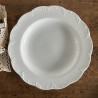 Assiettes creuses en porcelaine blanche (lot de 4) - Classic Rose Collection