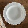 Assiettes creuses en porcelaine blanche (lot de 4) - Classic Rose Collection