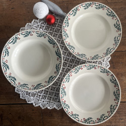 Trio d'assiettes - Moulin des Loups - Houx