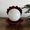 Lampe à poser Vintage - Coquillage - Rouge grenat